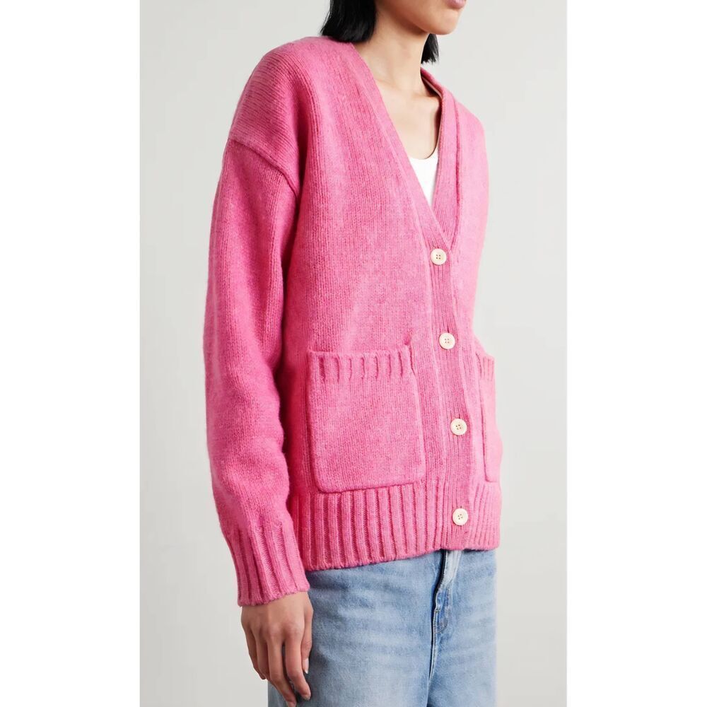 ALEX MILL Emma Wool-Blend Cardigan in pink sz XS